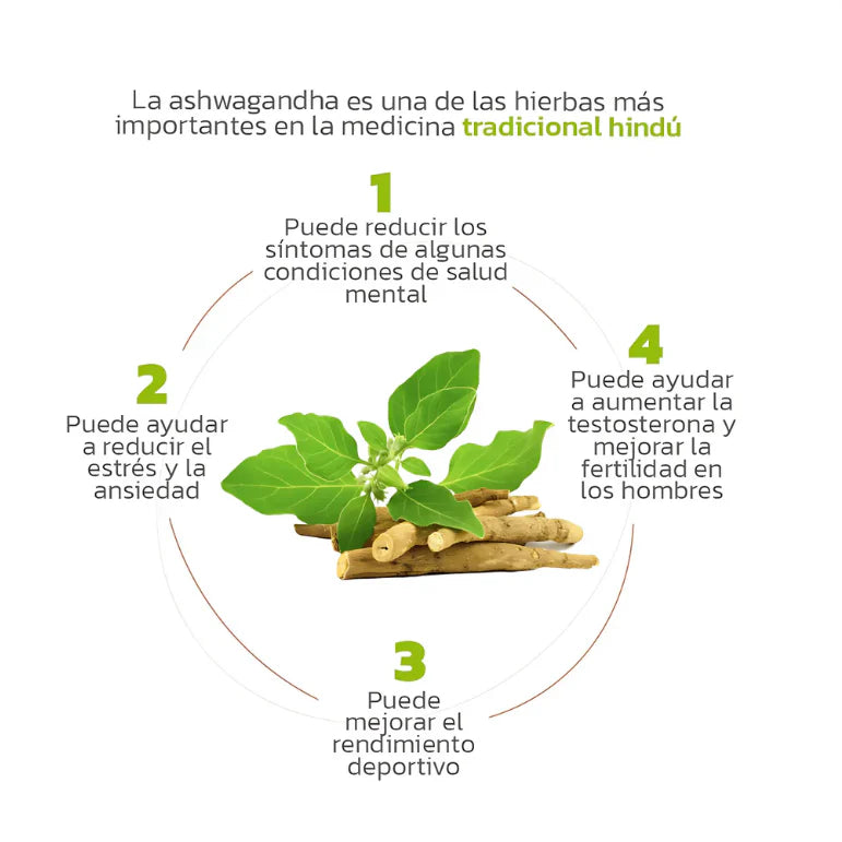 Ashwagandha + Magnesio 1000mg 60 CAPS